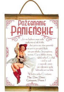 Dyplom bambus D146 - Pożegnanie panieńskie rura