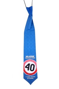 Krawat premium KP44 - Właśnie przekroczyłem 40