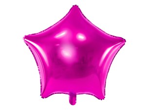 Balon foliowy Gwiazdka, 48cm, ciemny róż