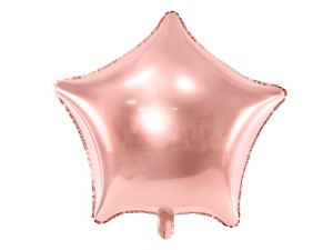 Balon foliowy Gwiazdka, 48cm, rose gold