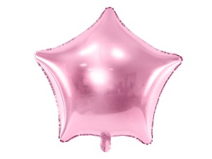 Balon foliowy Gwiazdka, 48cm, j.różowy