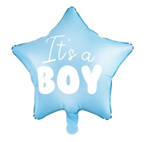 Balon foliowy Gwiazdka - boy, 48cm, nieb