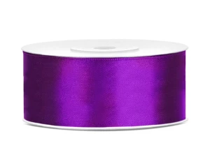 Taśma satynowa, purpura, 25mm/25m