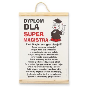 Dyplom  - super magister ona