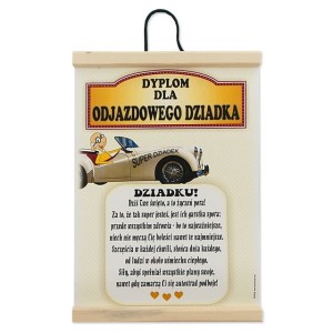 Dyplom  - odjazdowy dziadek auto