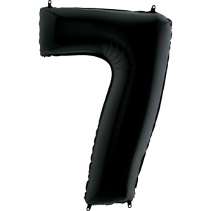 Balon Grabo cyfra 7 Czarny 26" 26047K-P