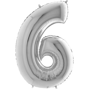 Balon Grabo Cyfra 26'' 6 Srebrn 26096S-P