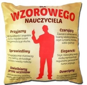 Poduszka S129 - Wzorowego nauczyciela