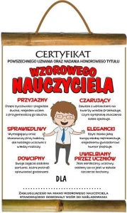 Dyplom bambus D101 - Cert. wzor nauczyciela
