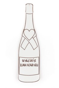 Zawieszka butelka - Wieczór Kawalerski