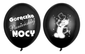 Balony 30cm Gorączka..., P. Black