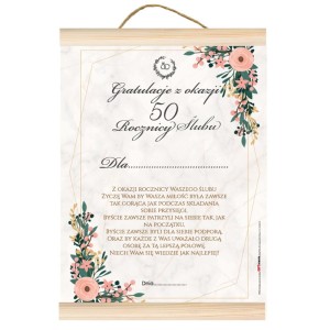 Dyplom GIFT - 50 rocznica ślubu