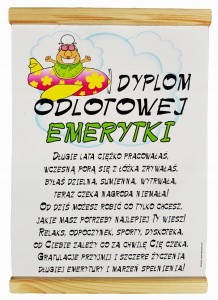 Dyplom - odlotowej emerytki