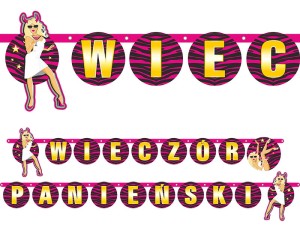 Baner Wieczór Panieński, 20 x 200cm (Z kobietą)