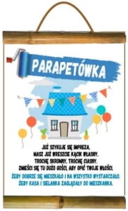 Dyplom bambus D179 - Parapetówka (niebieska)