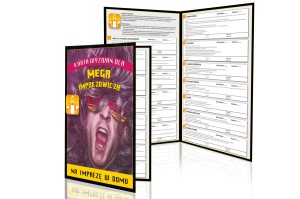Karta wyzwań dla mega imprezowicza - w domu