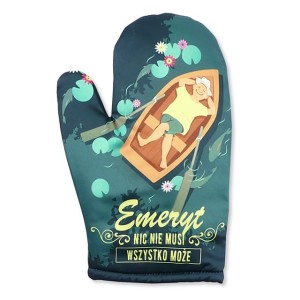 Rękawica kuchenna R82 - Emeryt nic nie musi
