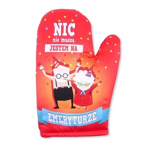 Rękawica kuchenna R81 - Emerytura (nic nie musze)