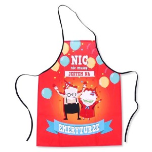 Fartuch premium FP177 - nic nie muszę (emerytura)