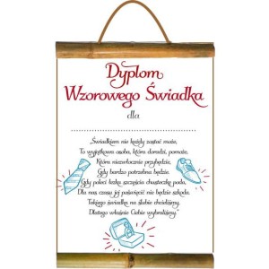 Dyplom Bambus D152 - Wzorowego świadka