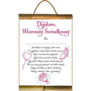 Dyplom Bambus D151 - Wzorowej świadkowej