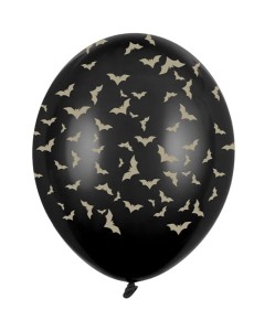 Balon 30 cm, Nietoperze, Pastel Black