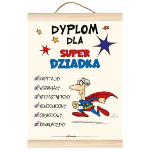 Dyplom GIFT - Super dziadka