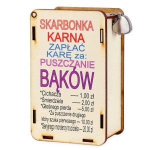 Skarbonka - puszczanie bąków (prostokątna)
