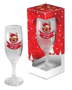 Kieliszek do szampana 190ml - renifer