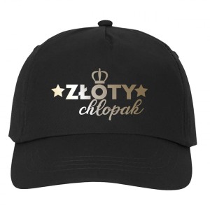 Czapka Czarna - Złoty Chłopak