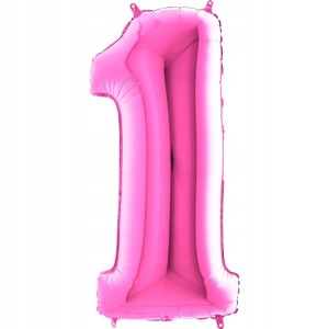 Balon cyfra 1 fuksja 26'' 1 26011F-P