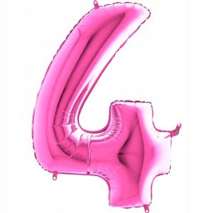 Balon cyfra 4 fuksja 26'' 4 26014F-P