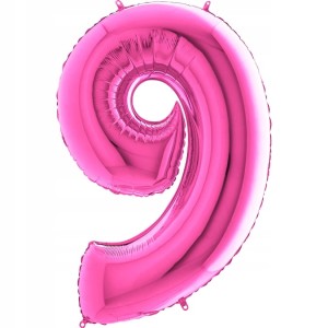 Balon cyfra 9 fuksja 26'' 26019F-P