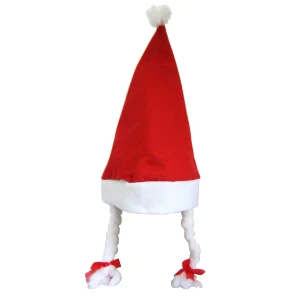 Czapka mikołaja warkoczyki arpex
