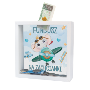 Skarbonka MDF - na Zachcianki (słonik)