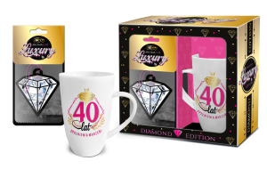 Zestaw - Zapach + Kubek - 40 Urodziny (Różowy)