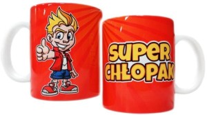 Kubek w Opakowaniu - Super Chłopak - Czerwony