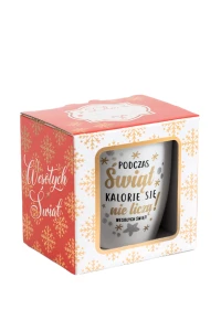 Kubek - Podczas Świąt Kalorie - Biały