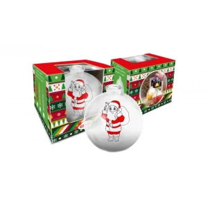 Szklanka Bombka Mikołaj + Marker (Opakowanie)
