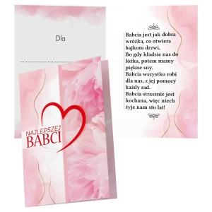Karnet A4 - Najlepszej Babci