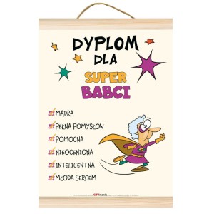 Dyplom GIFT - SUPER BABCI