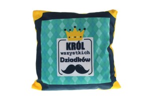 Poduszka 40 x 40 - Król Wszystkich Dziadków