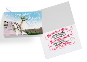 Karnet 3DV-186 - Gratulacje Dla Młodej Pary