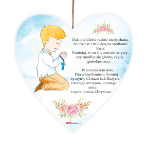 Tabliczka serce Chłopiec