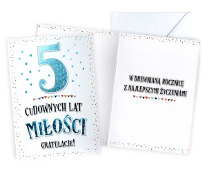 Karnet V-078 - 5 Rocznica Ślubu