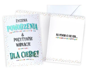 Karnet V-073 - Życzenia Powodzenia Dla Ciebie