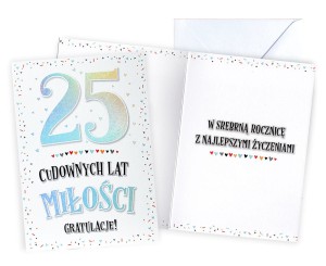 Karnet V-082 - 25 Rocznica Ślubu