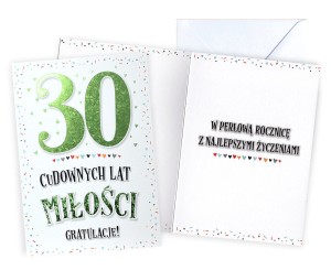 Karnet V-083 - 30 Rocznica Ślubu