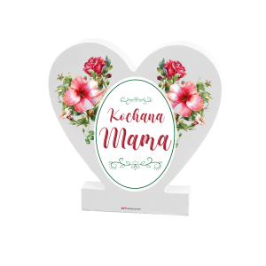 Tabliczka Serce - Kochana Mama Kwiaty 11x11cm