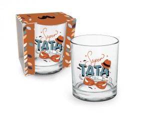 Szklanka Whisky - Super Tata ( brązowy karton)